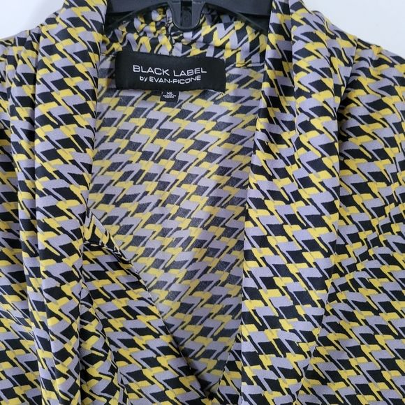 Black Label by Evan-Picone Women's work Patterned sleeveless top sz XL - Picture 5 of 9